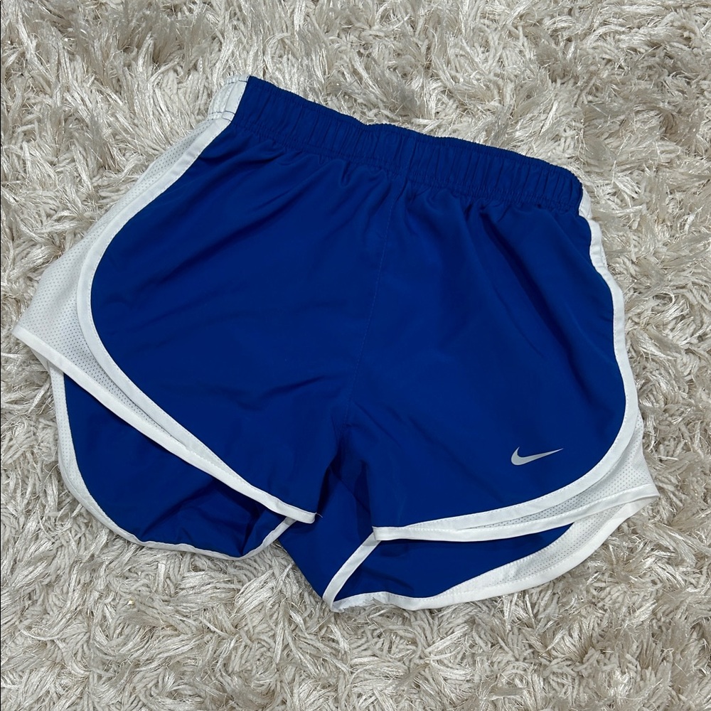 Nike Women's Athletic Shorts, sports, girls, running, Blue and White